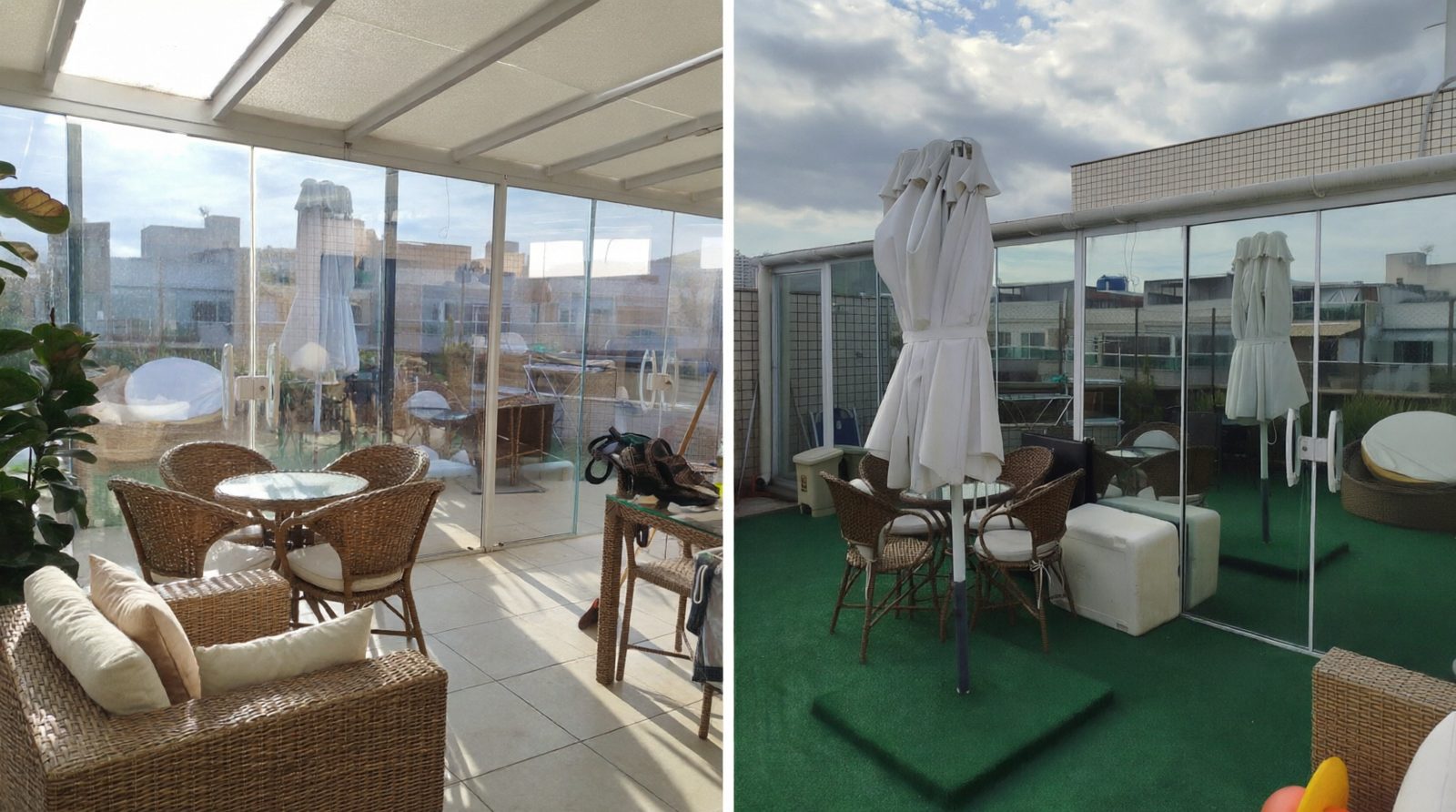 Cobertura residencial com pelicula – interior e exterior